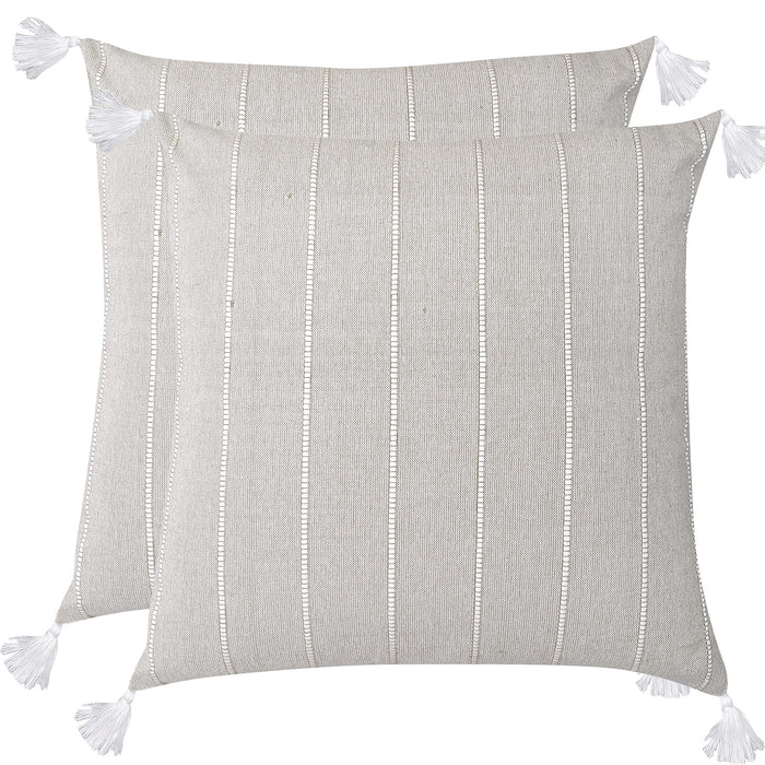 Jessy Cotton Cushion Taupe