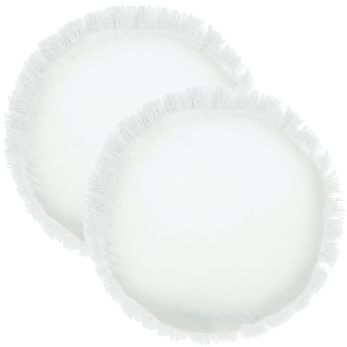 Elysian Round Cotton Cushion 35cm White