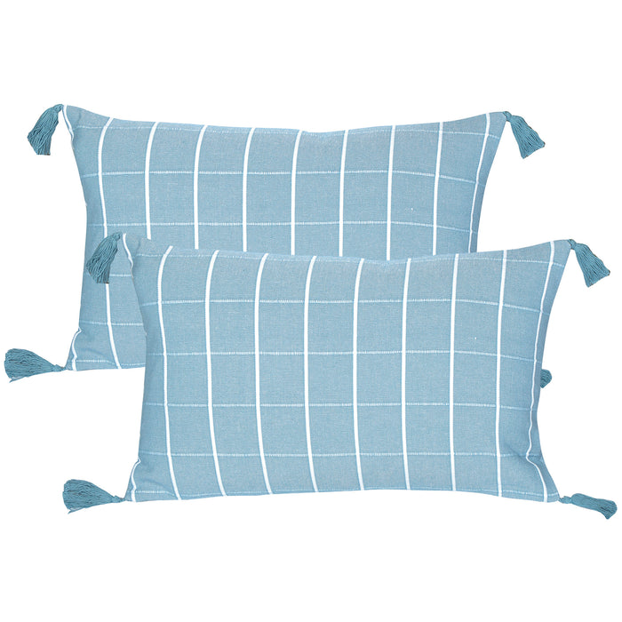 Jessy Cotton Cushion blue