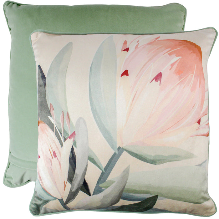 Spill The Protea Velvet Cushion