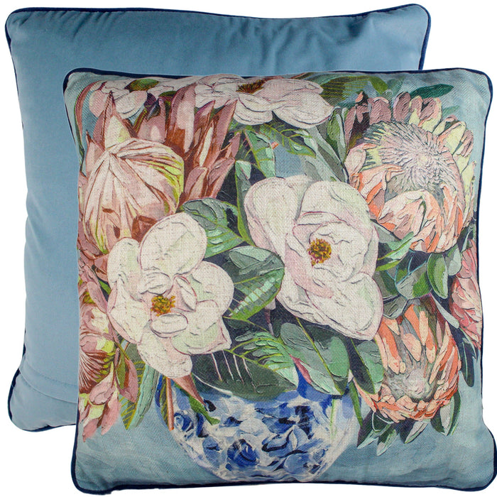 Budding Romance Linen Cushion