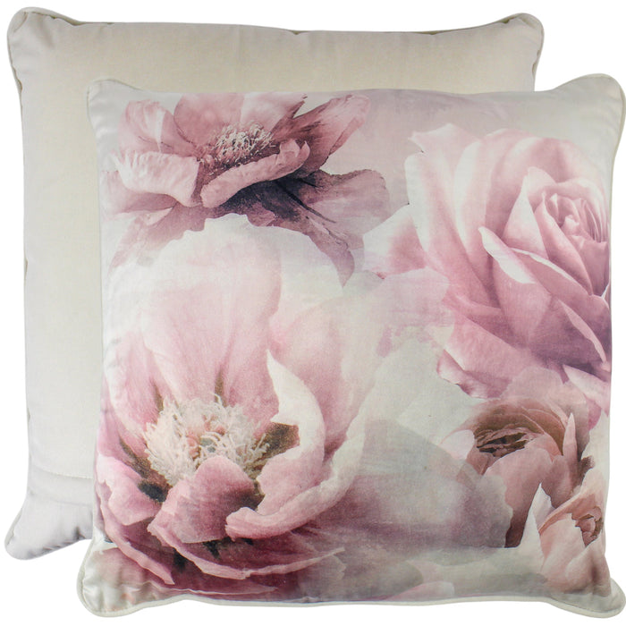 Rose And Shine Velvet Cushion