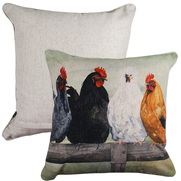 Cluck Comfort Linen Cushion