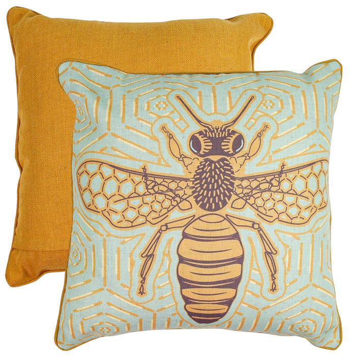 Hive Mind Linen Cushion