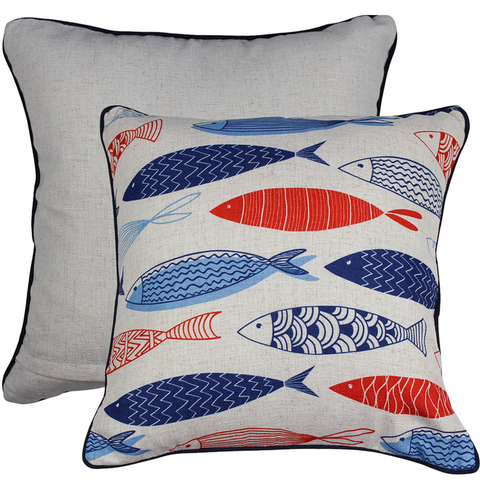 Scale Tale Linen Cushion