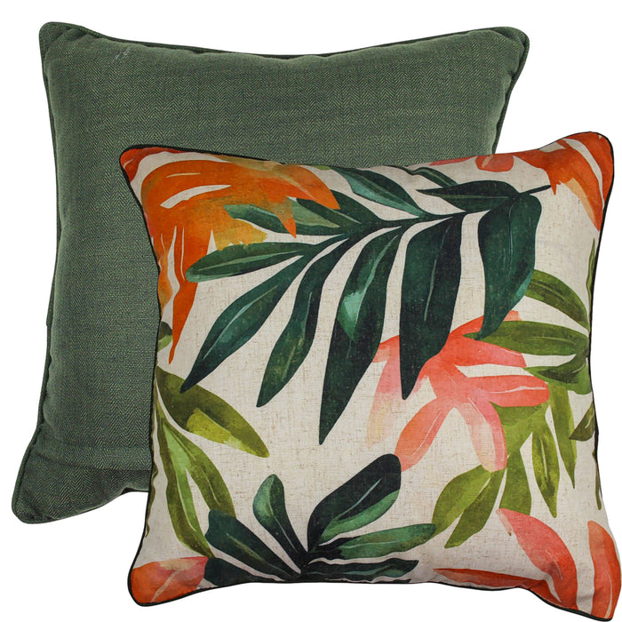 Palm Pop Linen Cushion