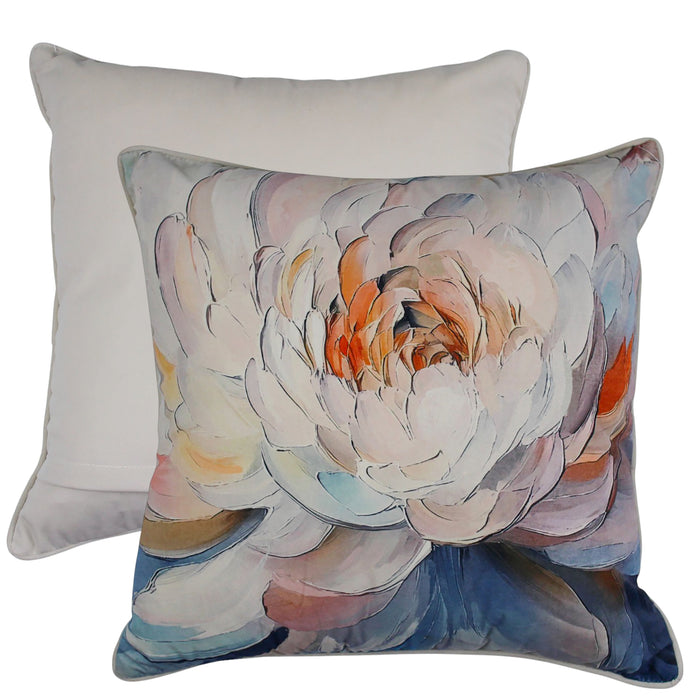 Glow Bloom Velvet Cushion