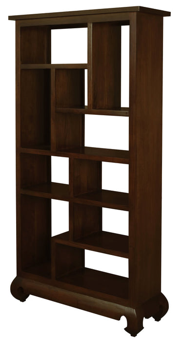 Dynasty 10 Cube Display Shelf, Mahogany