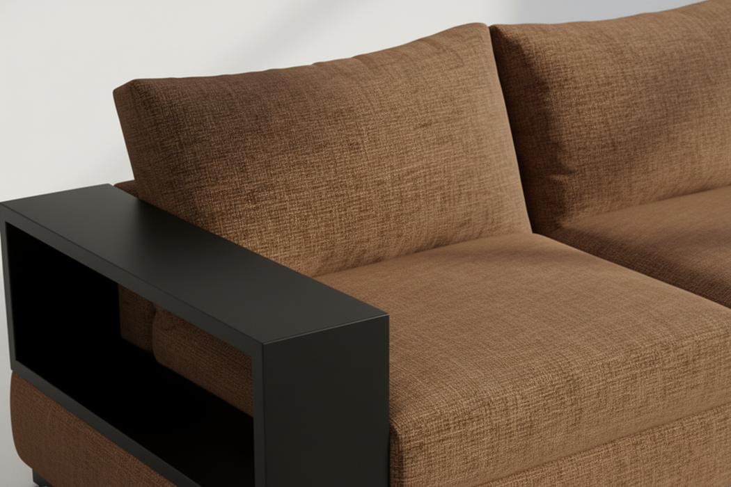 Alea Timber Arm Chaise Lounge