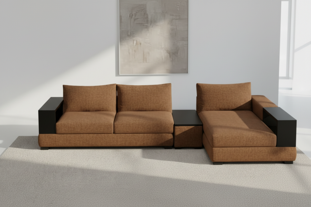 Alea Timber Arm Chaise Lounge