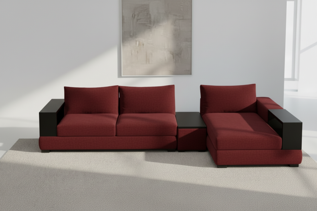 Alea Timber Arm Chaise Lounge