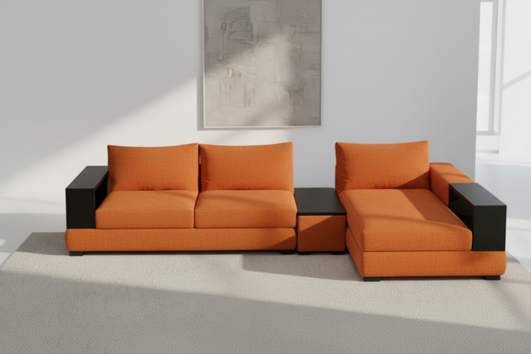 Alea Timber Arm Chaise Lounge