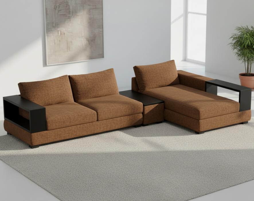 Alea Timber Arm Chaise Lounge