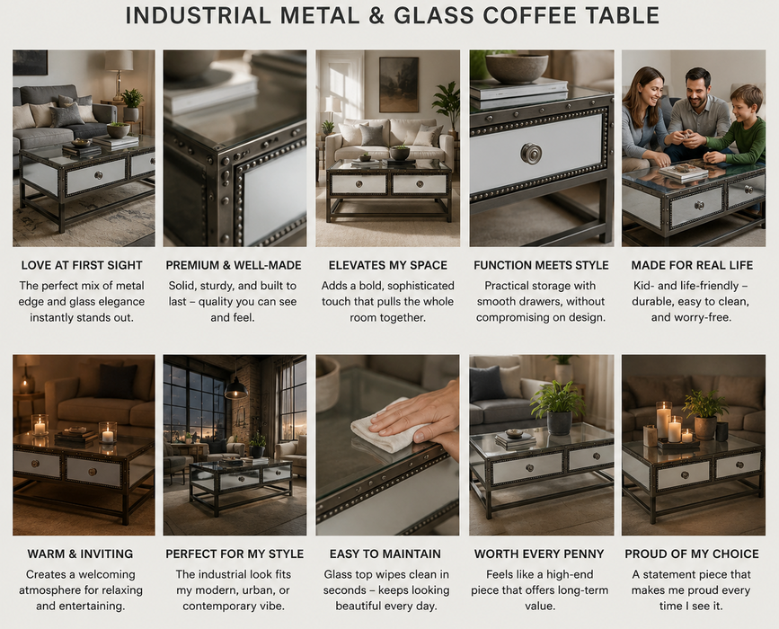 Indu Industrial Coffee Table