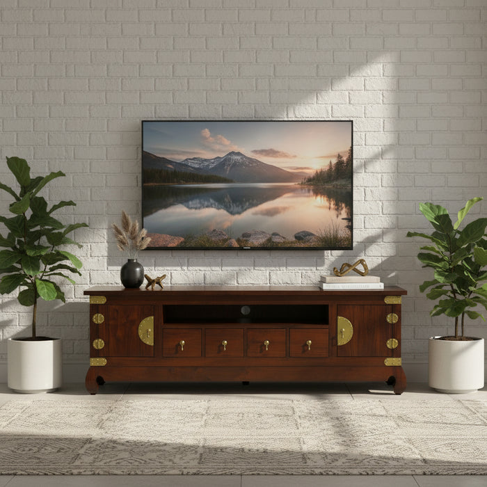 190cm Vintage Style Entertainment Unit