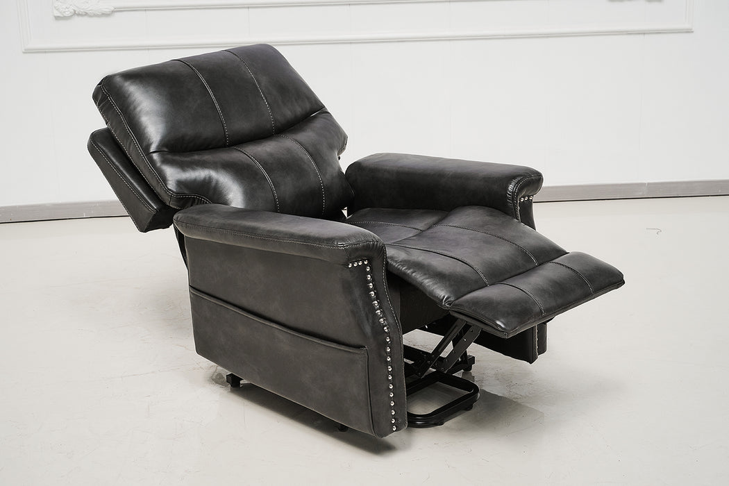 Carlo Lift Chair Black Faux Leather