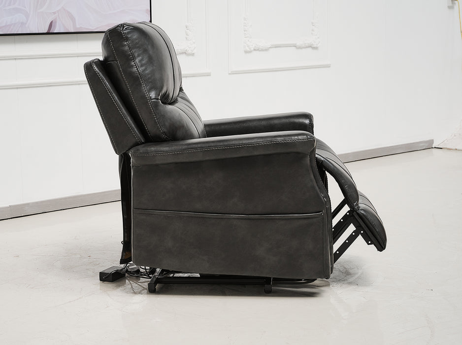 Carlo Lift Chair Black Faux Leather