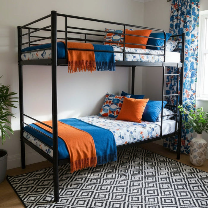 King Single City Metal Bunk Bed