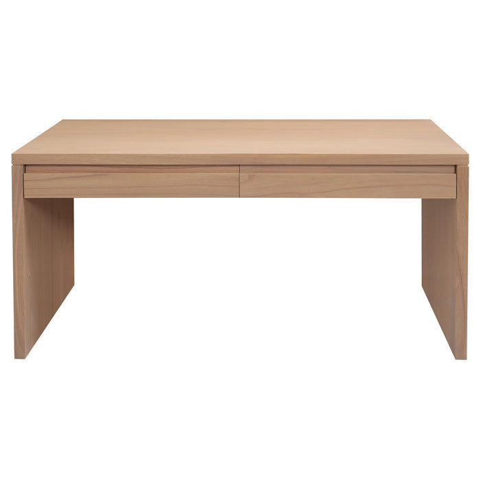 Apollo 2 Drawer Writing Desk Natural 150cm