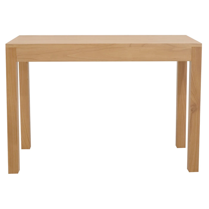 Amsterdam 2 Drawer Solid Mindi Timber Desk Natural