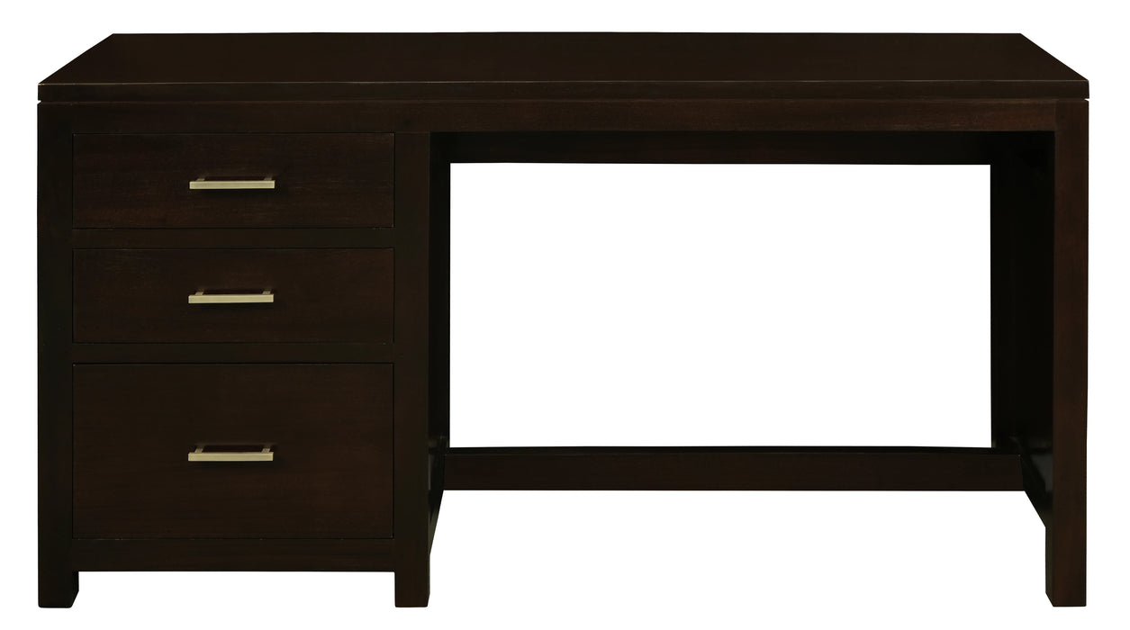 Paris Timber Desk Chocolate 150cm