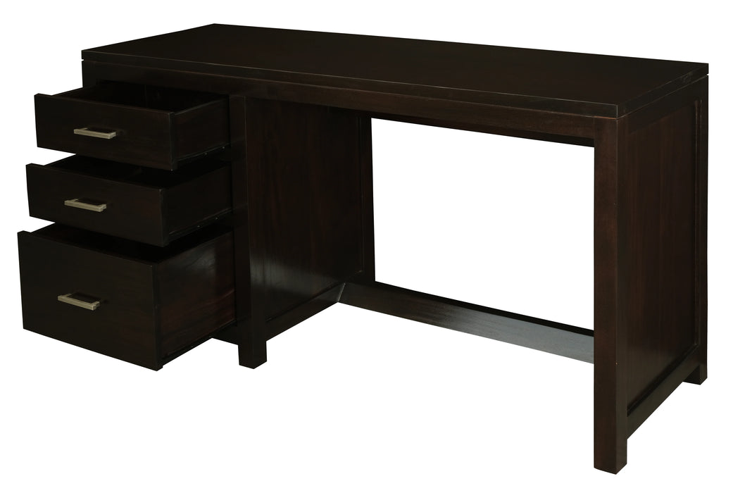 Paris Timber Desk Chocolate 150cm