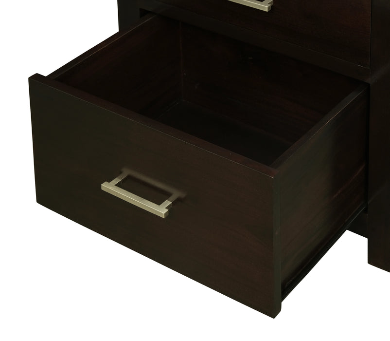 Paris Timber Desk Chocolate 150cm