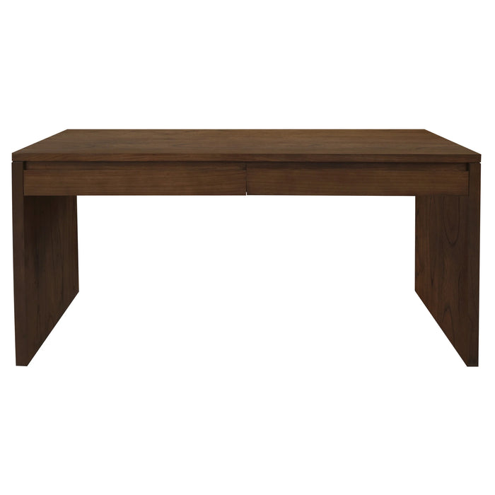 Apollo 2 Drawer Writing Desk Natural 150cm