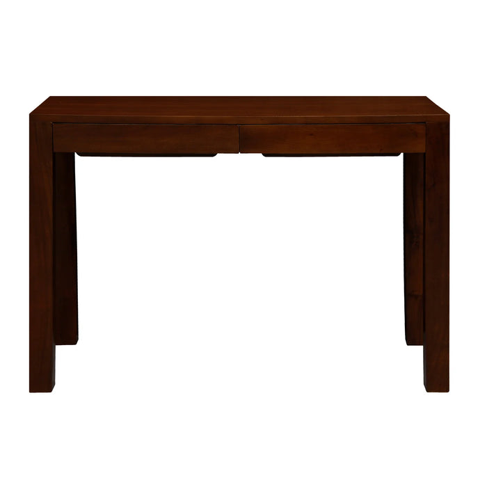Amsterdam 2 Drawer Desk Light Pecan 110cm