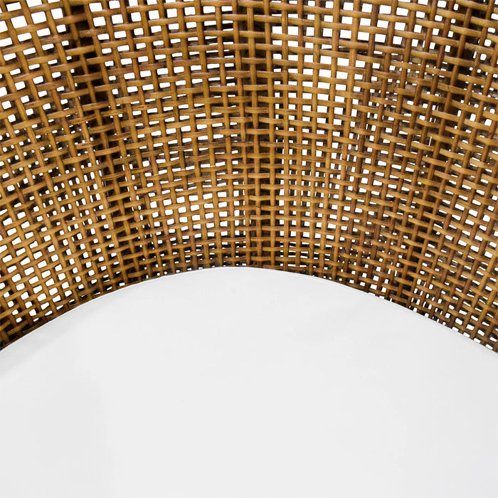 Cayman 2 Seater Rattan Sofa with Cream Cushions