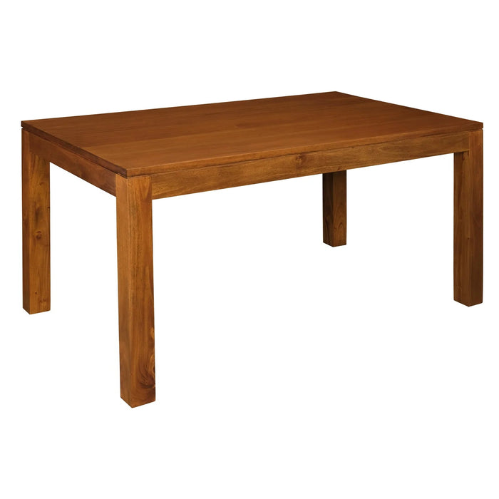 Amsterdam 1.8m Solid Mahogany Wood Dining Table Set - Light Pecan