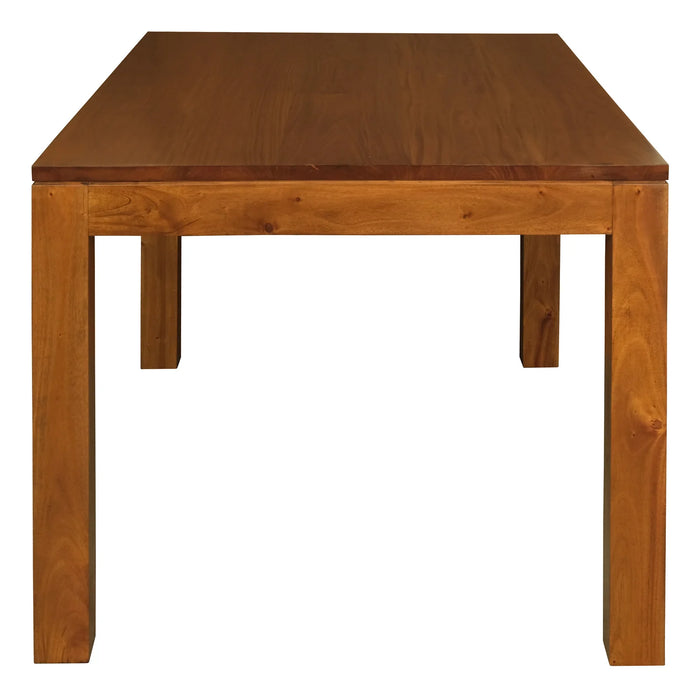 Amsterdam 1.8m Solid Mahogany Wood Dining Table Set - Light Pecan