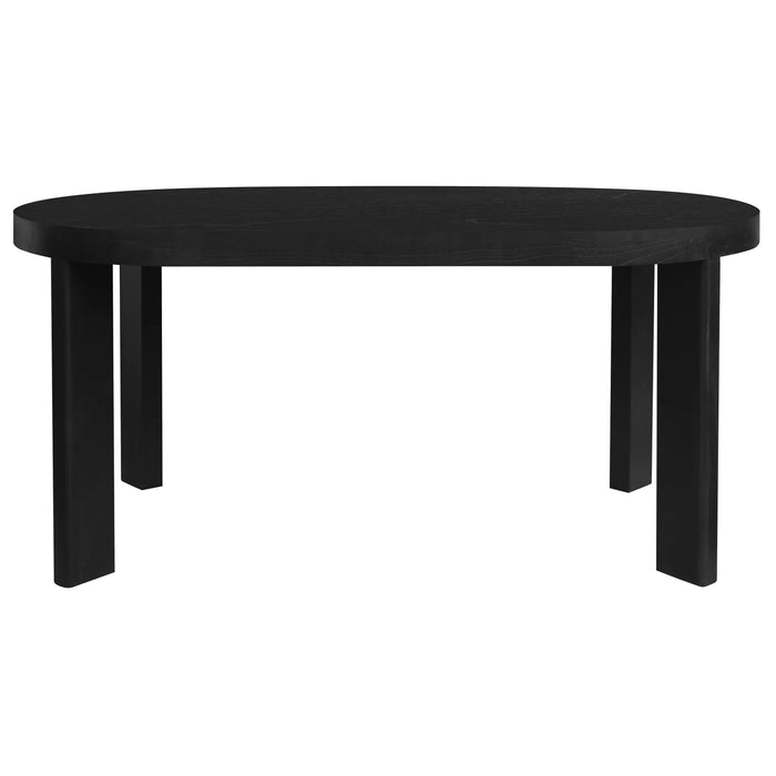 Apollo 1.65m Oval Dining Table - Black