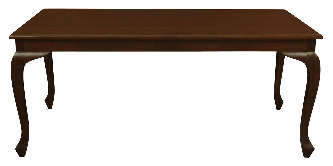 Queen Ann 1.8m Solid Mahogany Wood Dining Table Mahogany