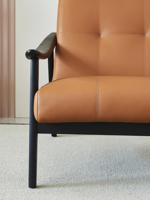 Modern Genuine Leather Armchair