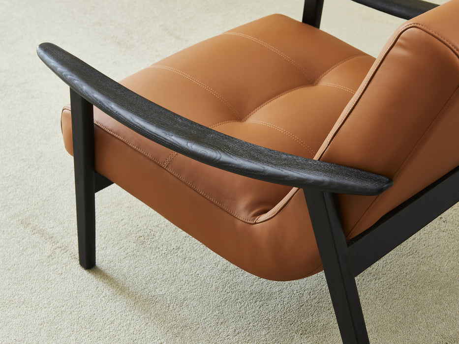 Modern Genuine Leather Armchair