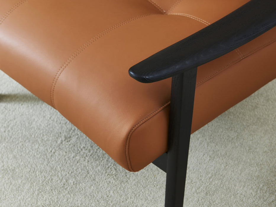 Modern Genuine Leather Armchair