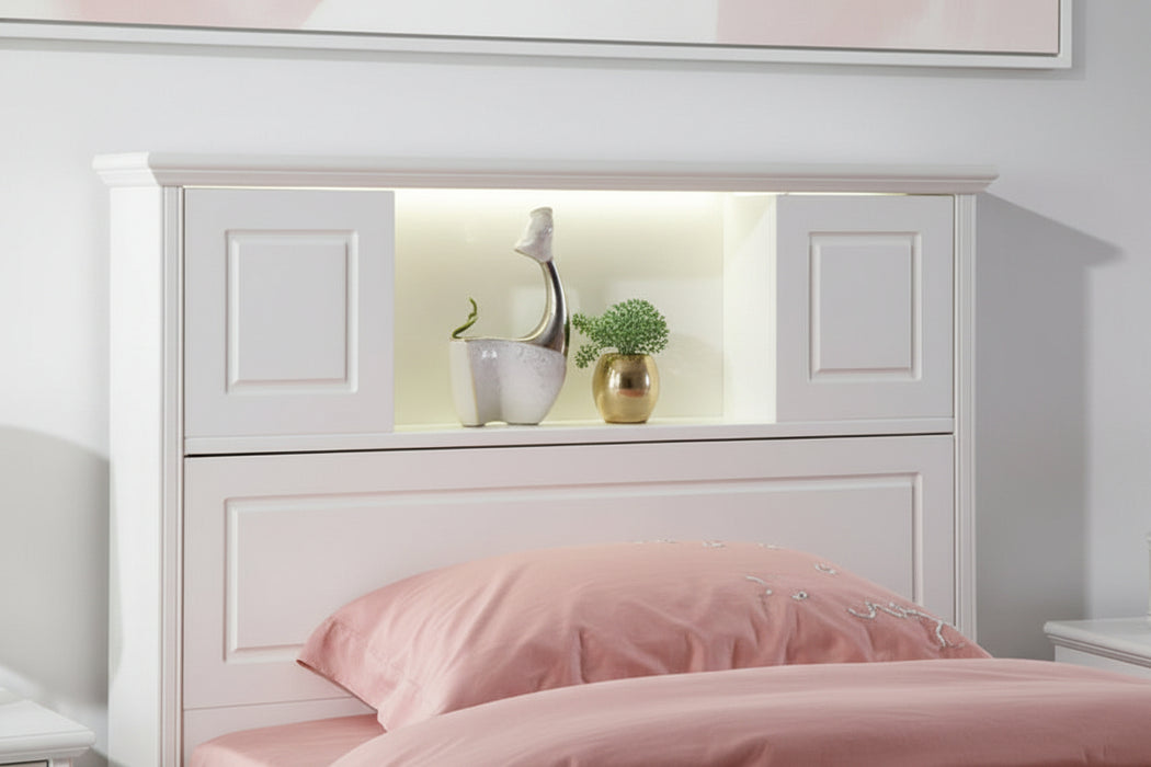 Davince King Single Bed White