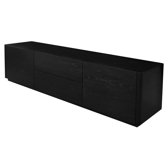 Gatsby 1.9m Black Entertainment Unit - Mindi Wood