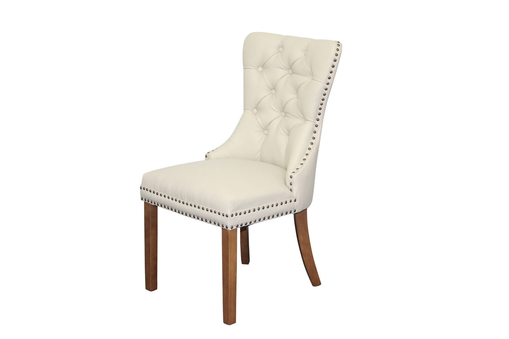 Cream Elena Elena Faux Leather Dining Chair