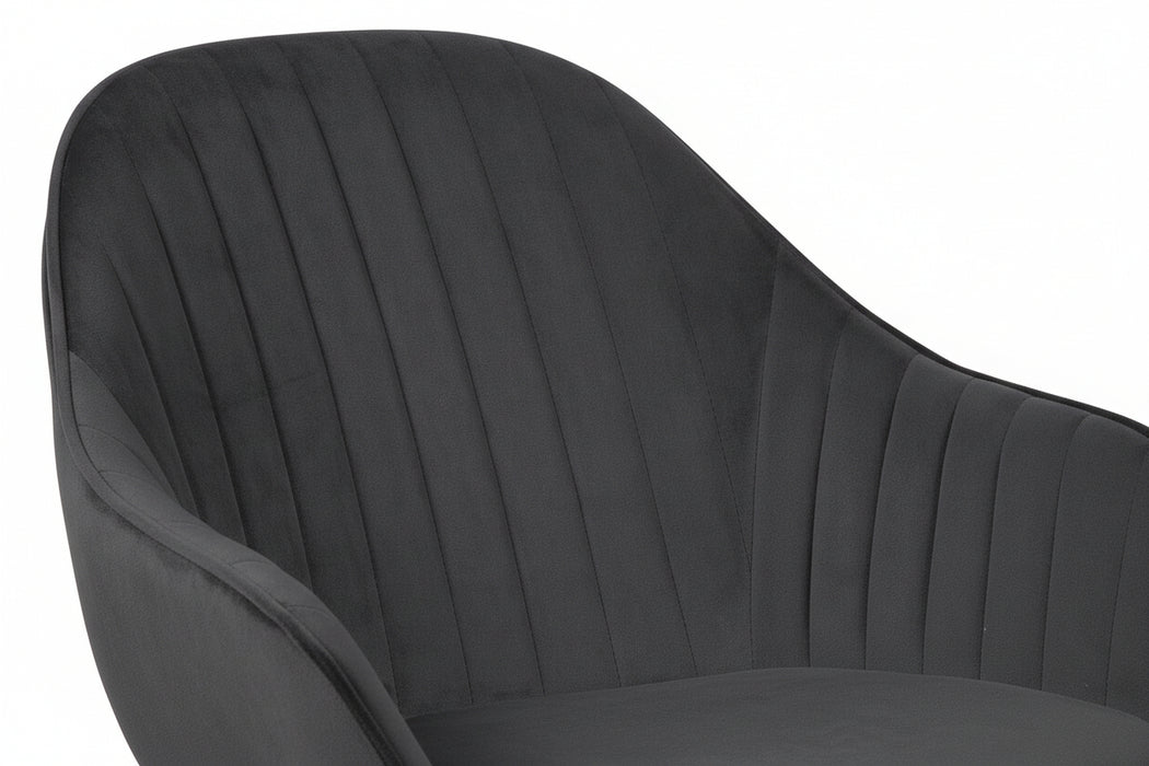 Elford Velvet Black Dining Chair