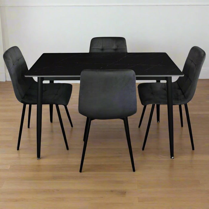 Feria 5 Piece Dining Table Set 120cm