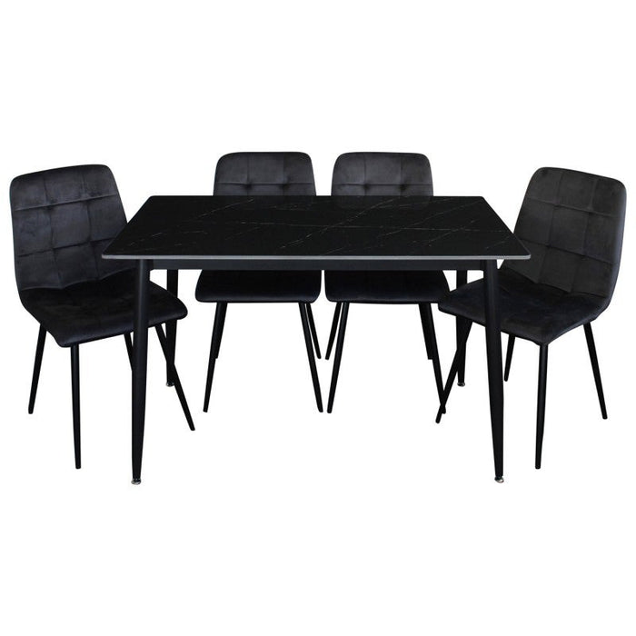 Feria 5 Piece Dining Table Set 120cm