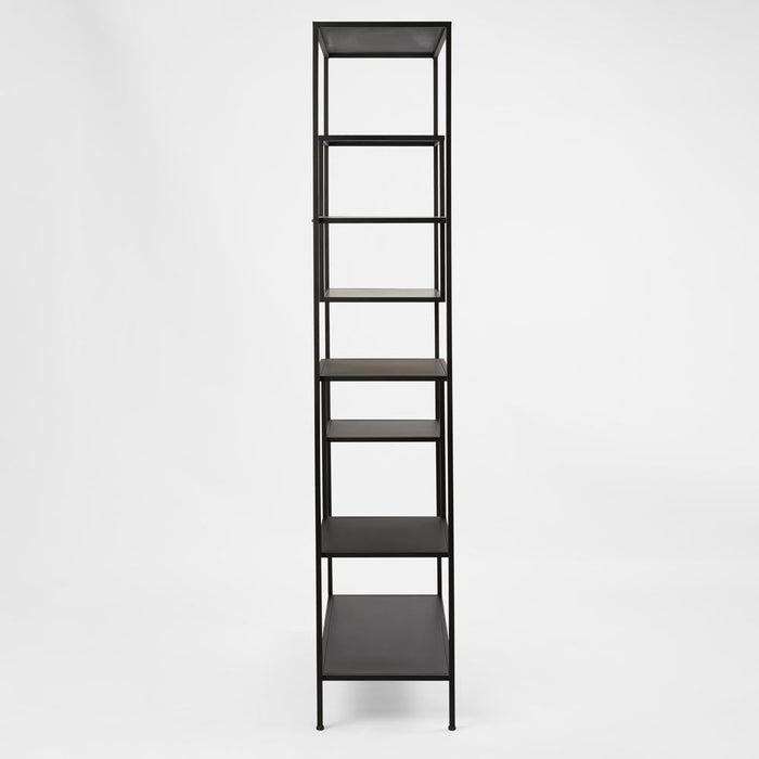 Kubarru Shelf Unit Black | Modern Metal Display & Bookcase