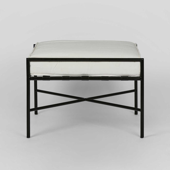 Sheffield Ottoman Outdoor White Cushion
