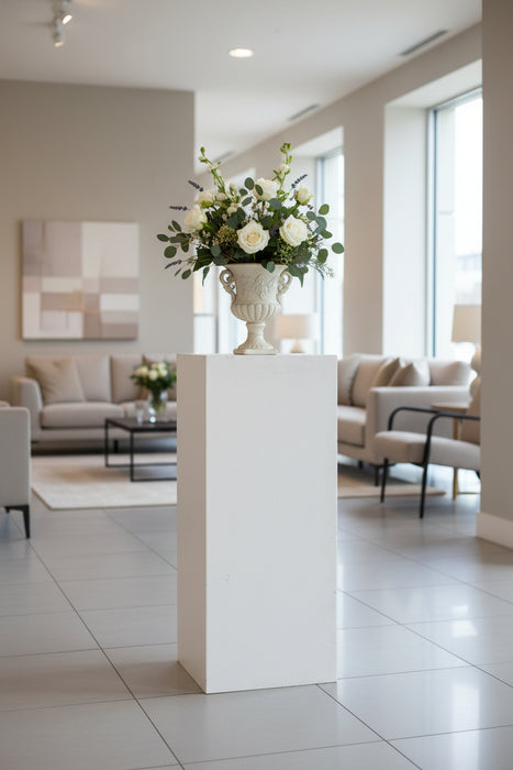 Flowa Plinth Stand 70cm Black , White