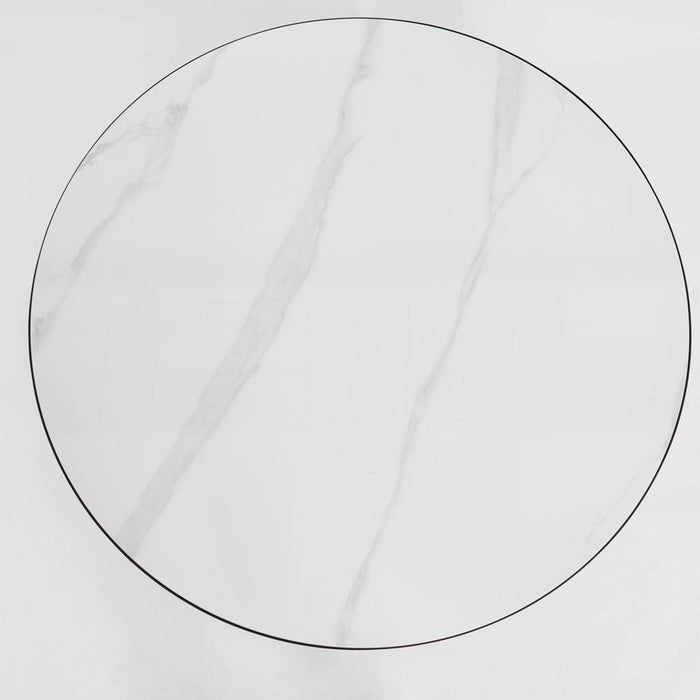 Palais Round Coffee Table Black & Ceramic