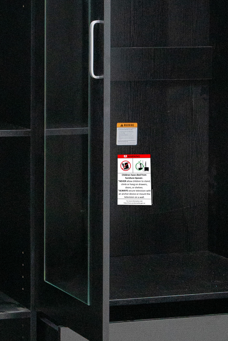 Remo 3 Door Wardrobe Black 120cm