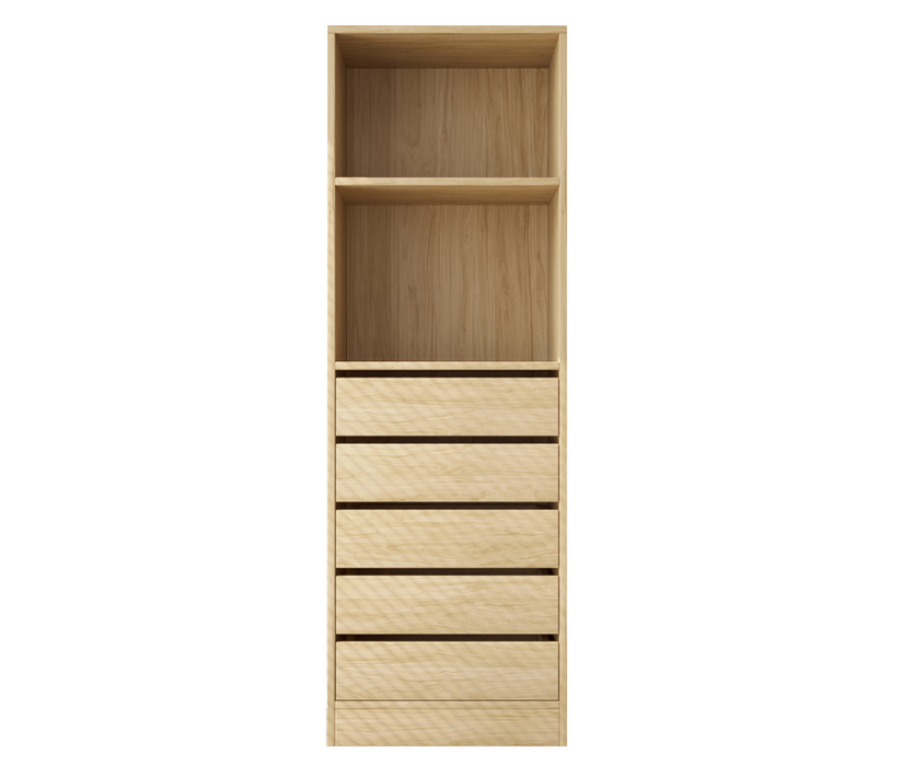 Botany 5 Drawer Shelves 60cm Oak
