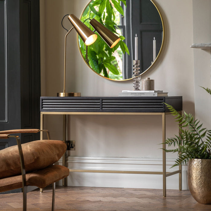 Ripple 2 Drawer Console Hallway Table 110cm